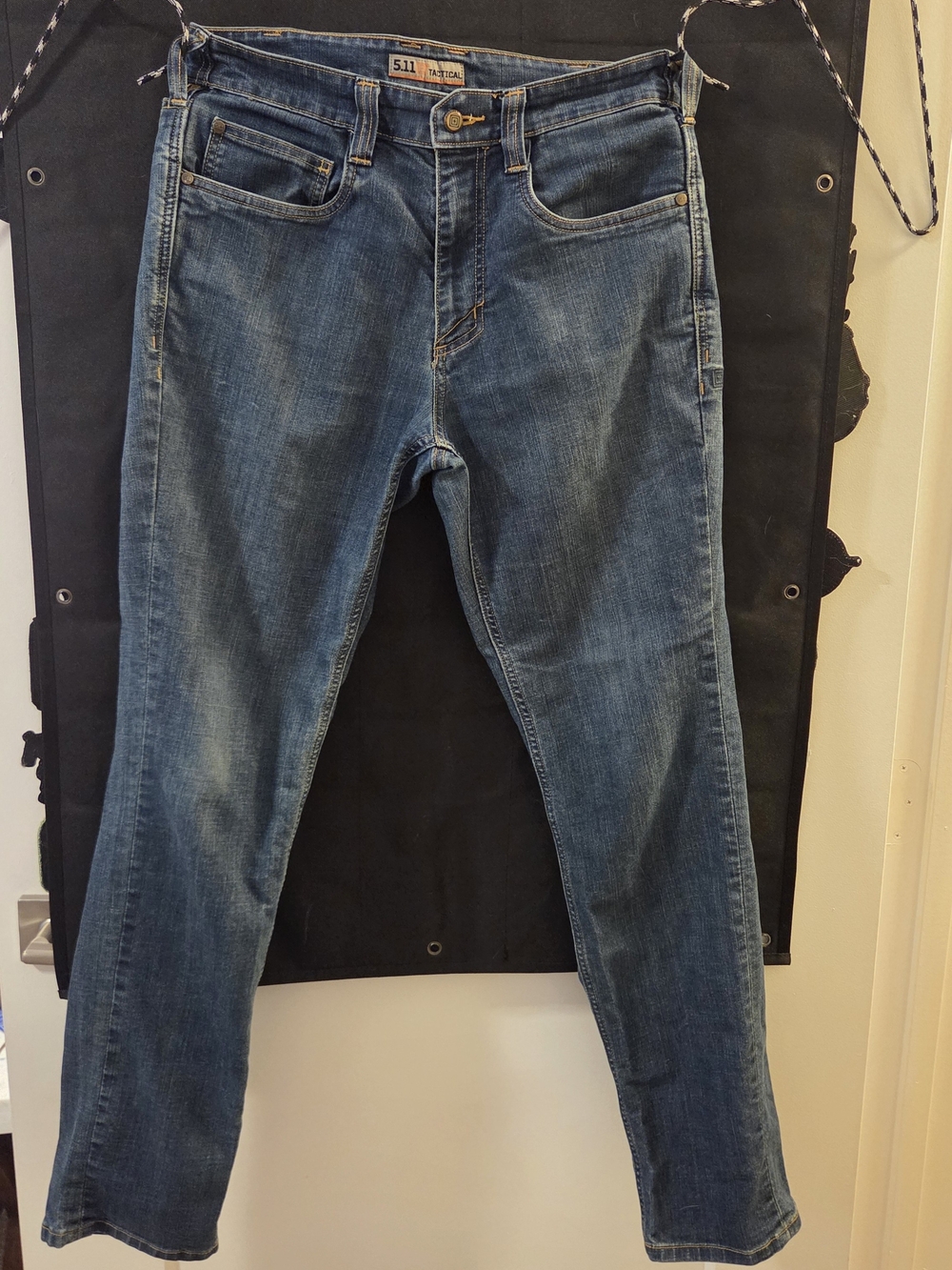5.11 Tactical Defender Flex Mens Dark Wash Blue Slim Jeans